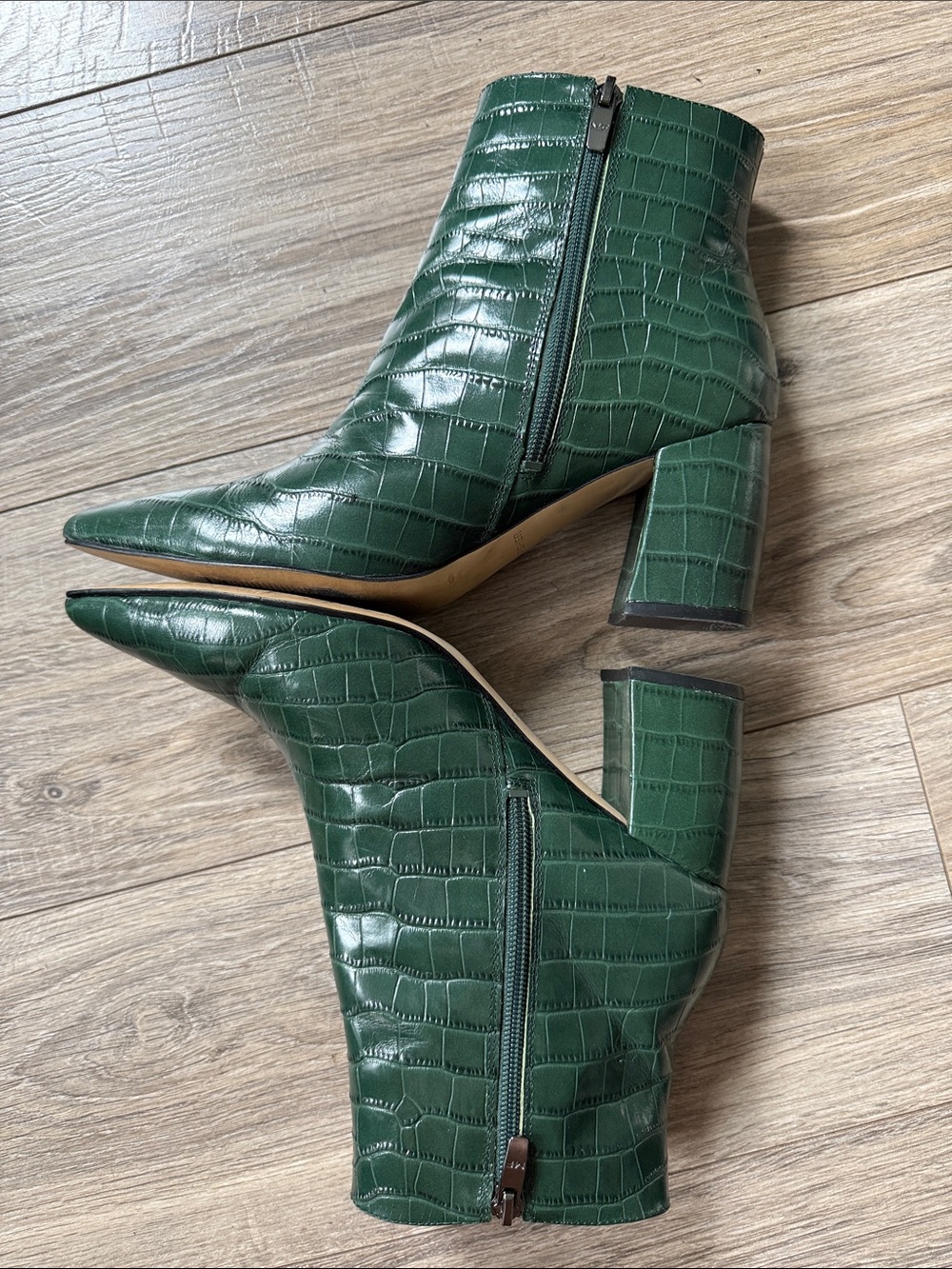 Marc Fisher leather animal print boots sz 8 - Picture 8 of 8